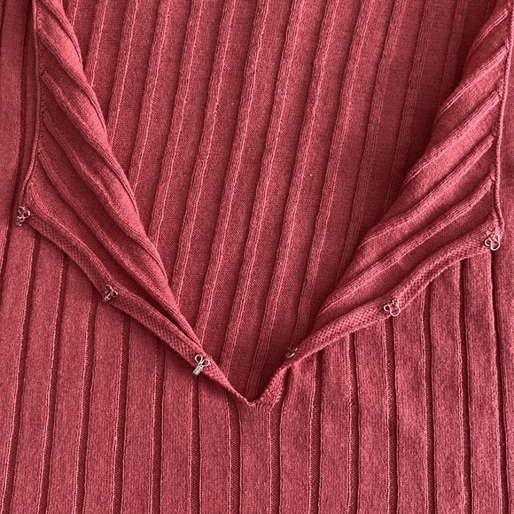 Free People Intimately NWT ribbed short sleeve layering T 3 hook split front - Picture 6 of 12